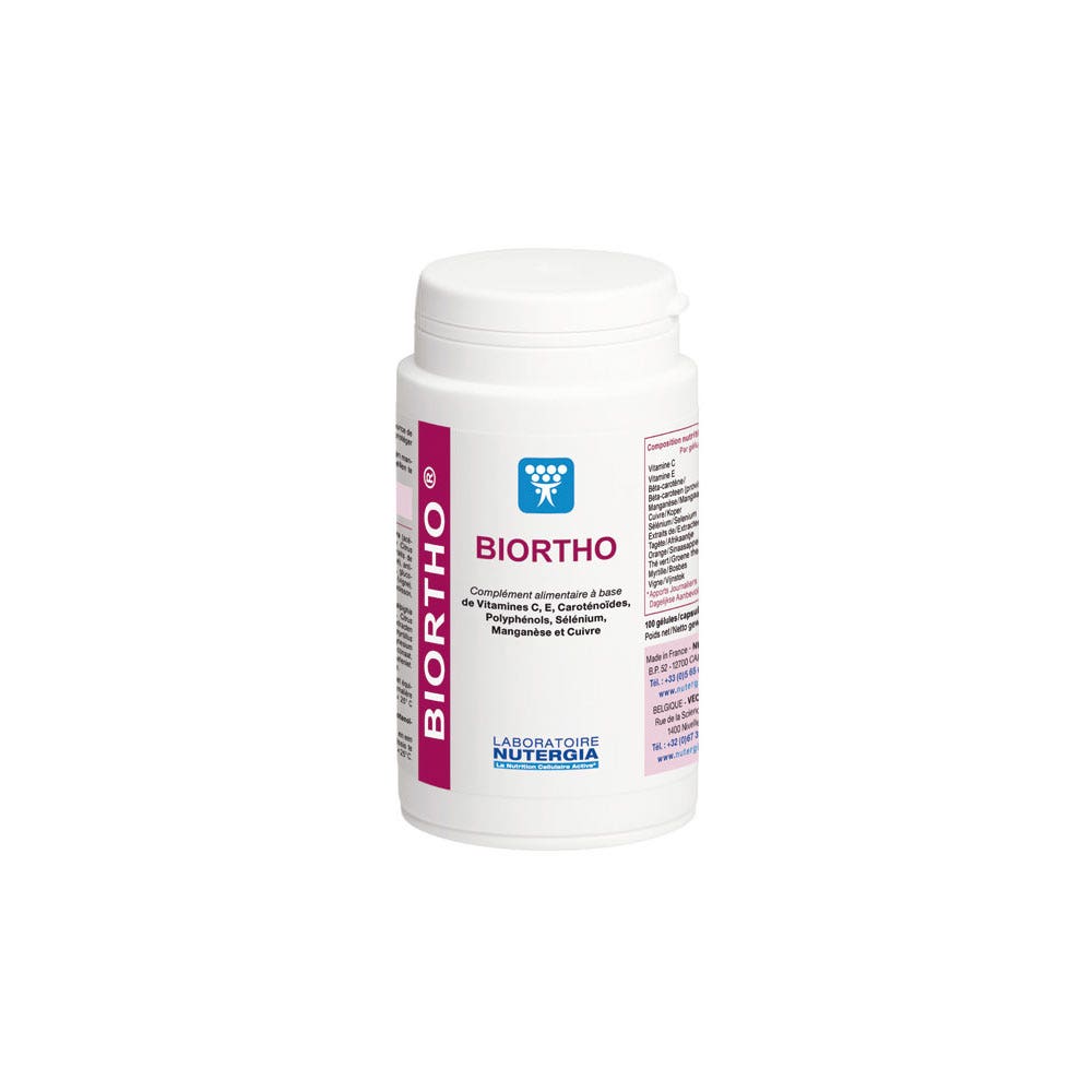 Nutergia Biortho Complejo De Antioxidantes Esenciales 300 Capsulas