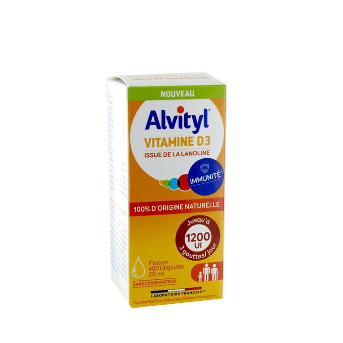 Alvityl Vitamina D3 procedente de lanolina 100% natural 20 ml