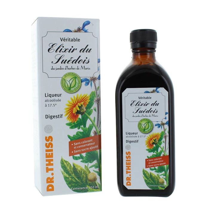 Elixir Du Suedois Bio - Licor 20° (20° proof) 350 ml Dr. Theiss Naturwaren