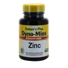 Dyno-mins Zinc 60 Comprimidos 30 mg Nature'S Plus