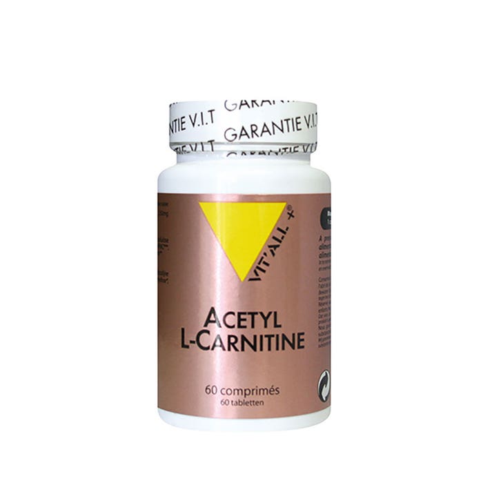 Vit'All+ + Acetil L-carnitina 60 Capsulas 250mg 250 mg
