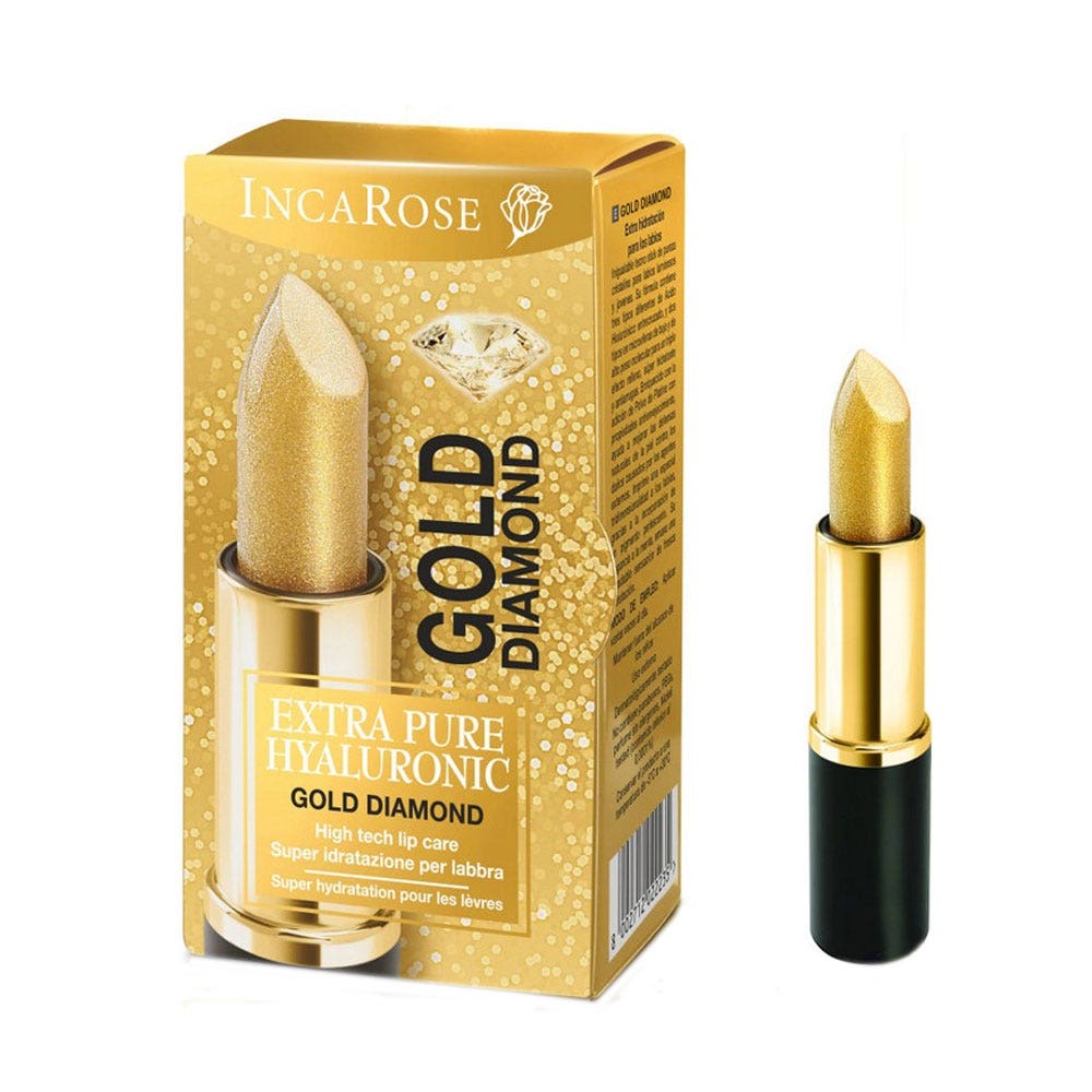 Incarose Extra Pure Gold Diamond Stick Para Los Labios 5ml