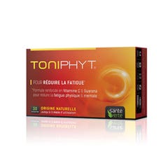 Sante Verte Toniphyt Vitamine C et Guarana Réduire la fatigue 30 comprimidos