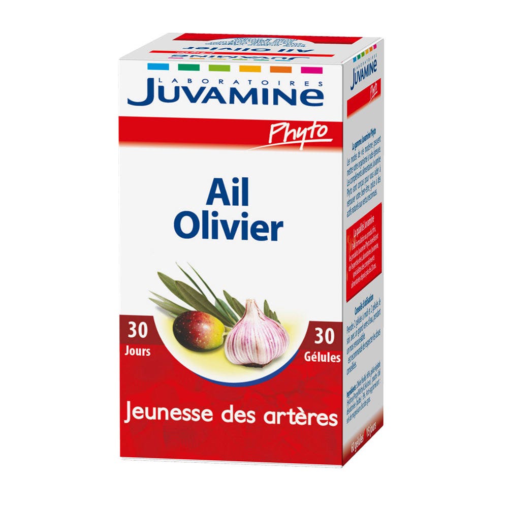 Juvamine Ajo Olivo Juventud Arterial 30 Gélulas