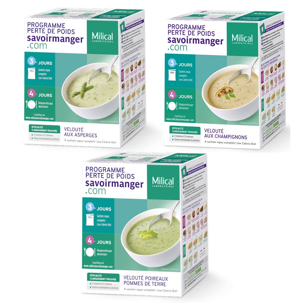 Milical Programa Pérdida De Peso Crema 4 Sobres