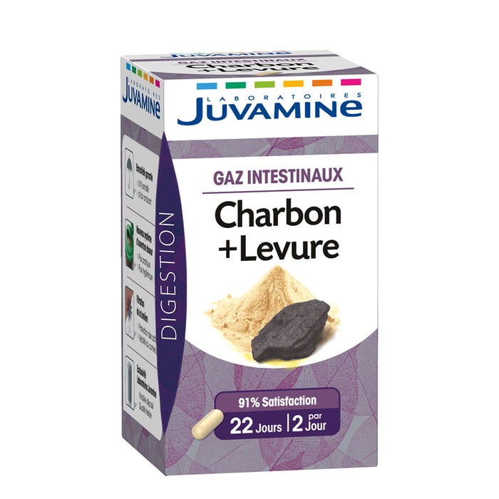 Carbon + Levadura 45 Capsulas Juvamine