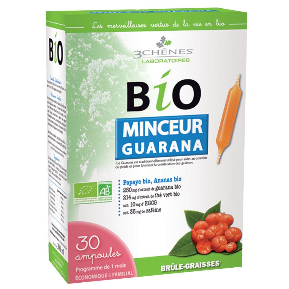 3 Chênes Minceur Guarana 30 Ampollas