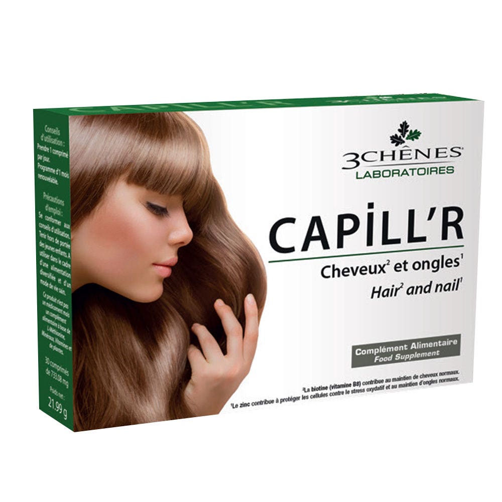 3 Chênes Capill'r Cabello Y uñas 30 Comprimidos
