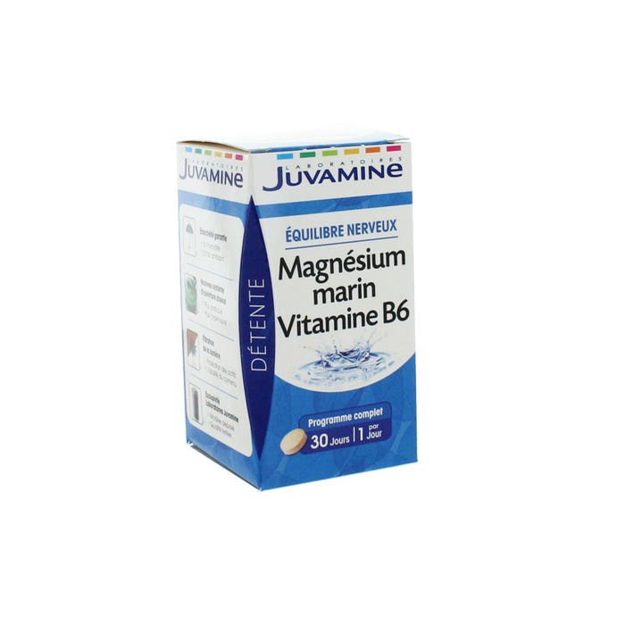 Magnesio Marino Vitamina B6 30 Comprimidos Juvamine