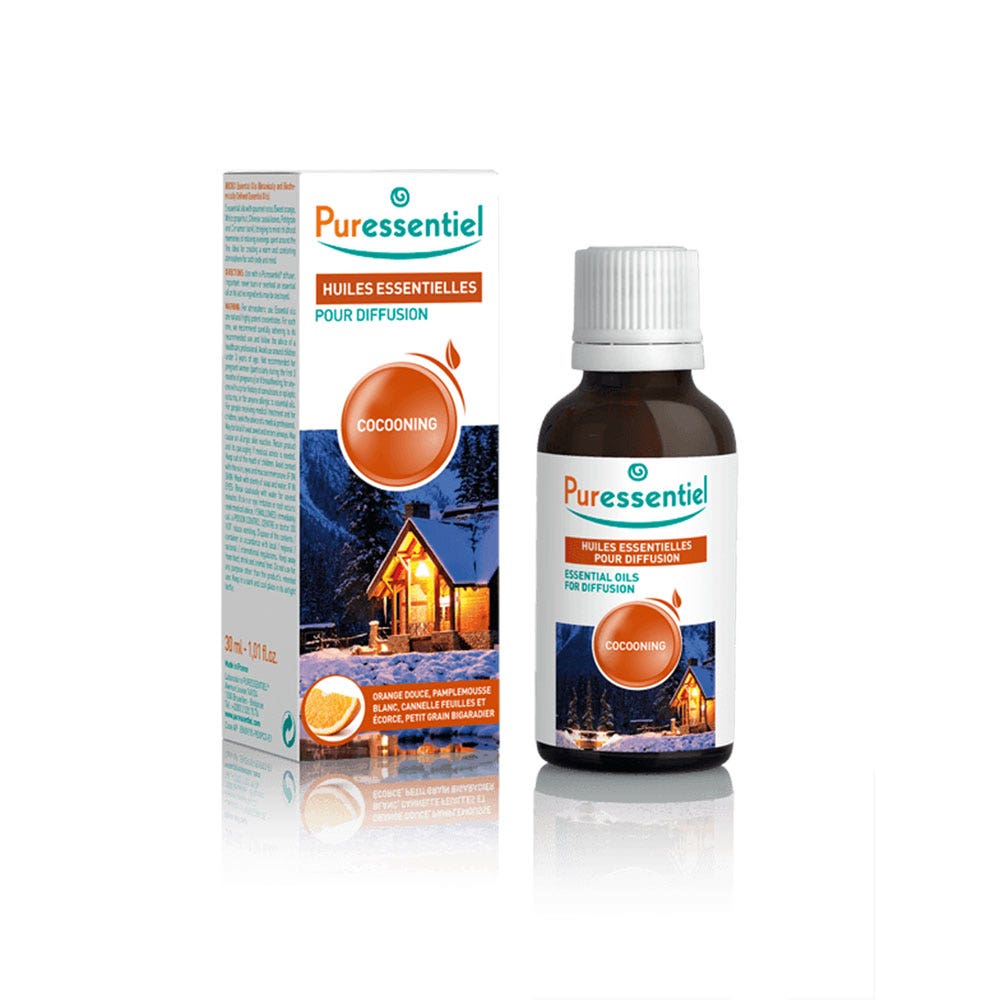 Puressentiel Difusión Difusión Cocooning Con 5 Aceites Esenciales 30 ml