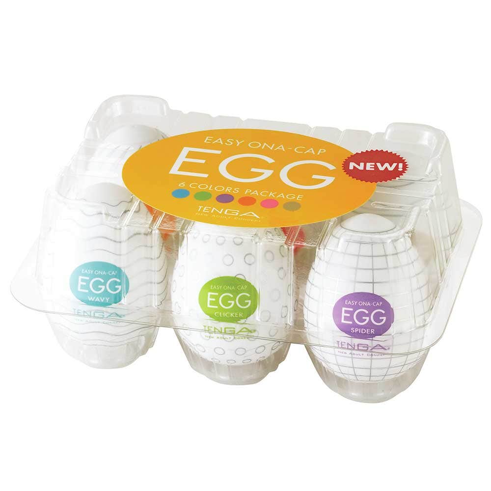Tenga Egg Variety Huevos Masturbadores Masculinos Desechables Caja De 6