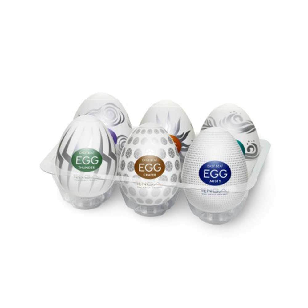 Tenga Egg Variety 2 Huevos Masturbadores Masculinos Desechables Caja De 6