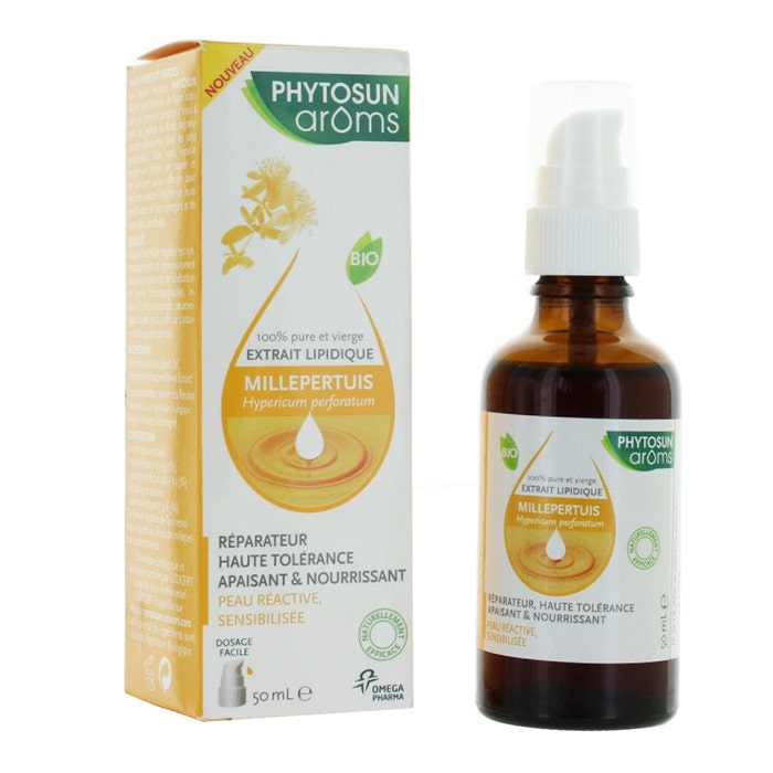 Aceite Ecológico de Hierba de San Juan Piel Sensible Reactiva 50 ml Phytosun Aroms