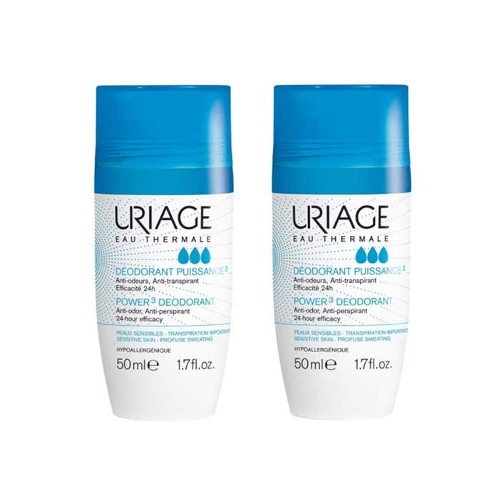 Uriage Higiene Desodorante Potencia 3 Roll-on Pieles Sensibles 2x50ml
