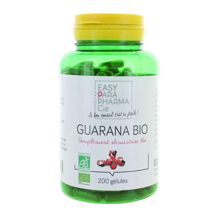 Easyparapharmacie Guarana Bio 200 Capsulas