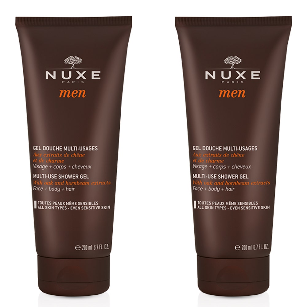 Nuxe Men Gel ducha cuerpo y cabello 2x200ml