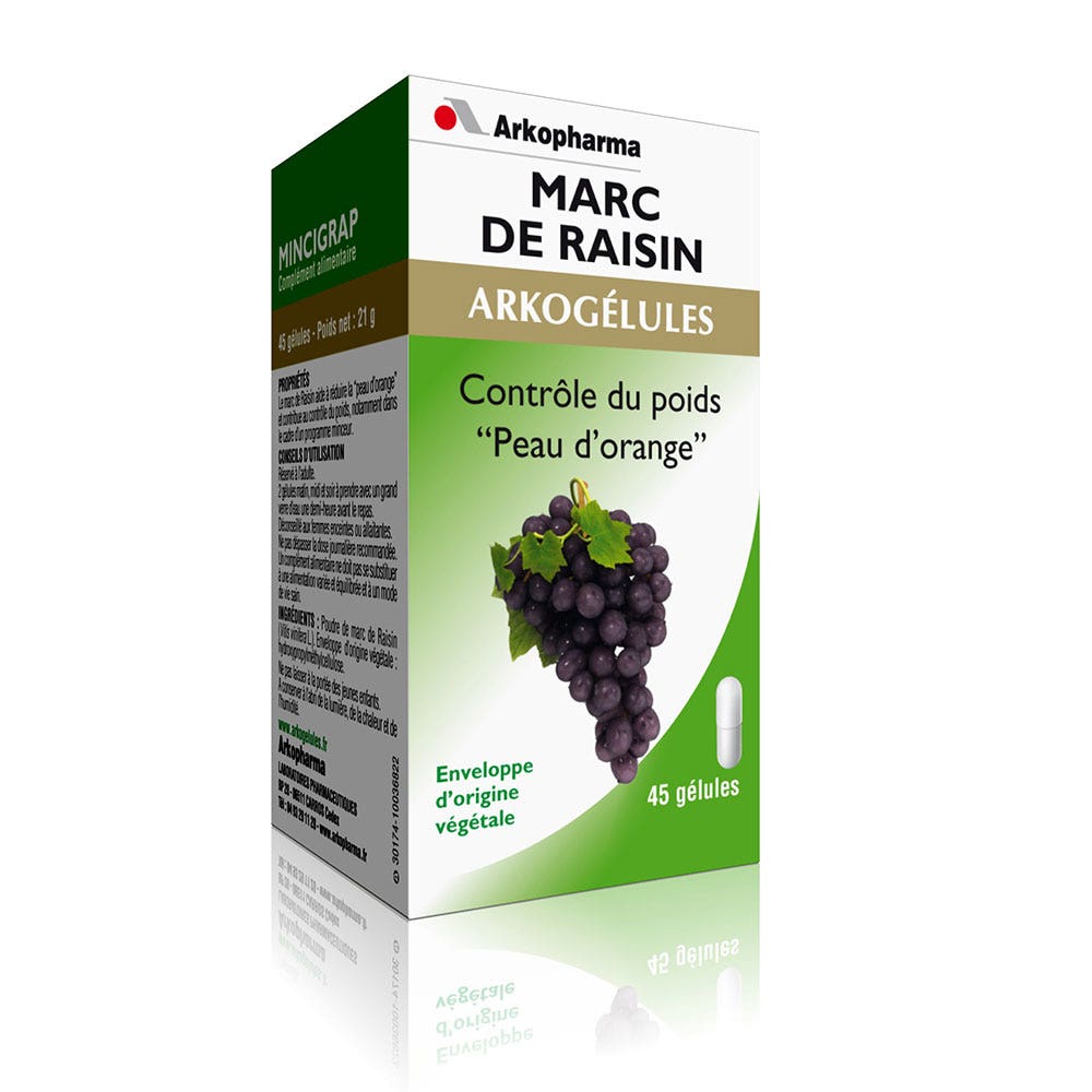 Arkopharma Arkocapsulas Orujo De Uva 45 Capsulas