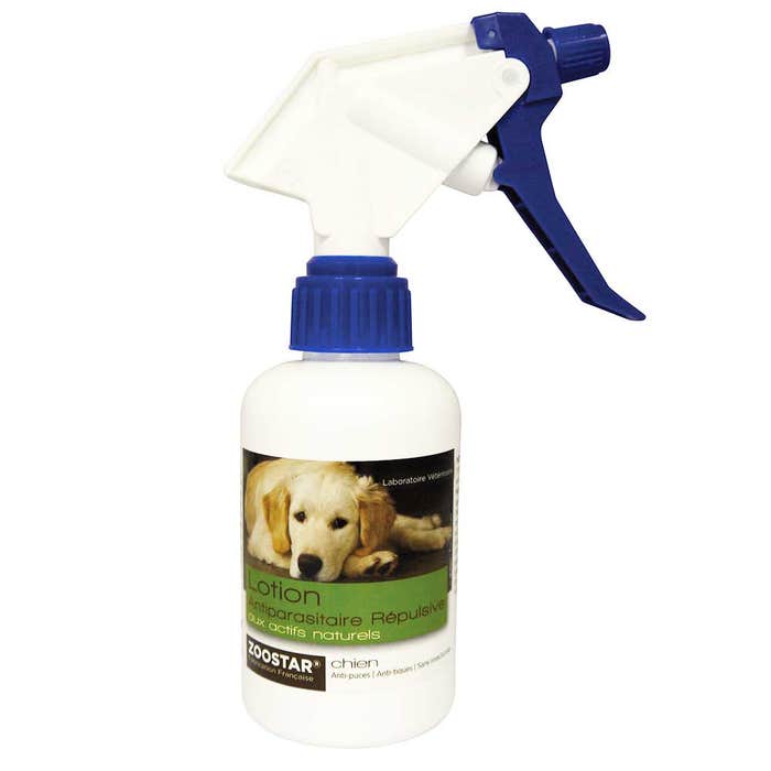 Loción antiparasitaria repulsiva con activos naturales pulgas y garrapatas para perro Spray 250ml Zoostar