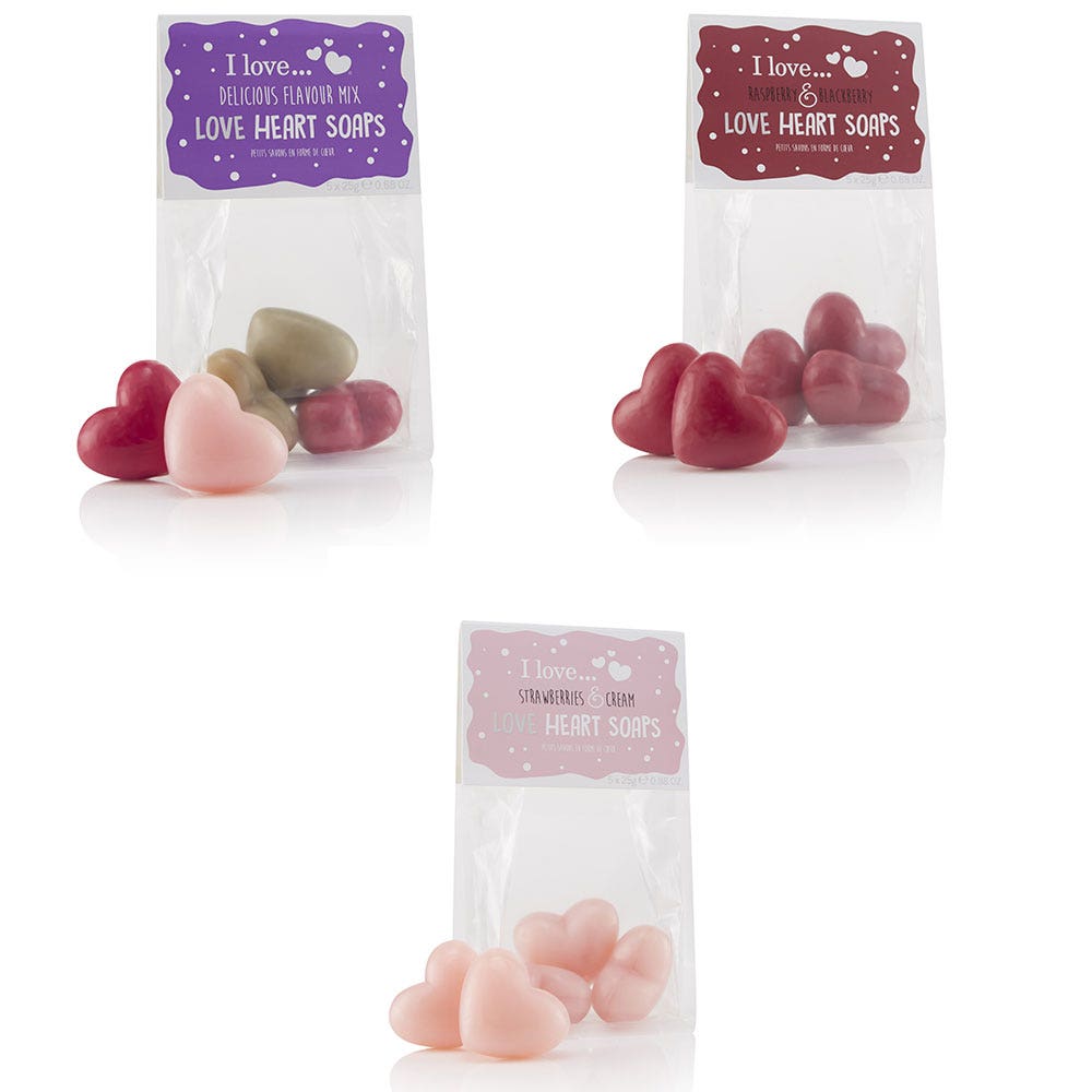 I Love Mini Corazones Jabones 5x25g