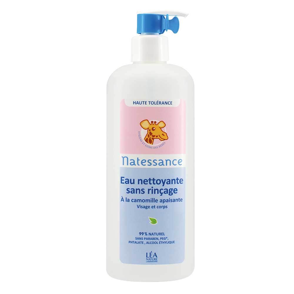 Natessance Agua limpiadora sin aclarado rostro y cuerpo 500 ml