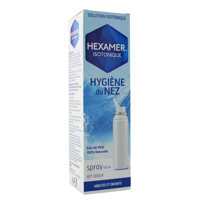 Higiene nasal isotónica para adultos y niños 100ml Hexamer