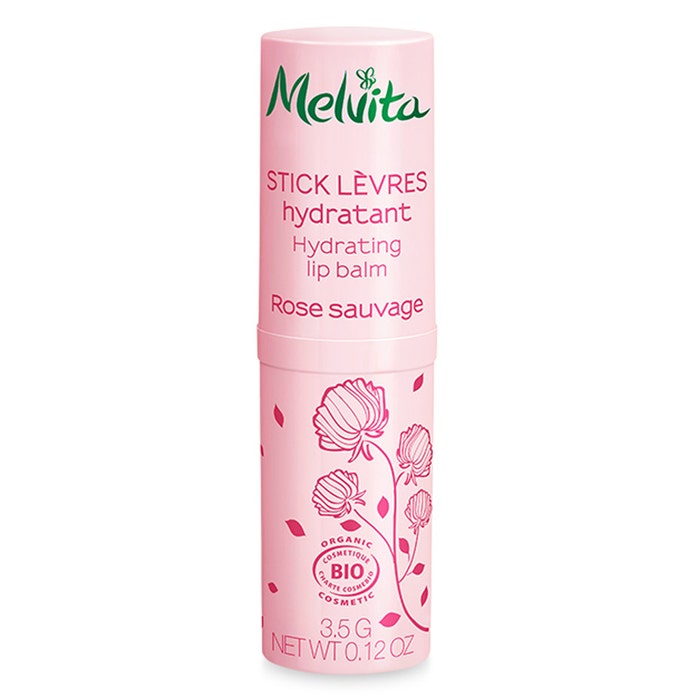 Stick labial hidratante rosa silvestre bio 3.5 g Melvita
