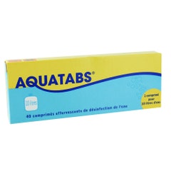 Aquatabs Purificadores De Agua 40 Comprimidos 40 Comprimes Effervescents