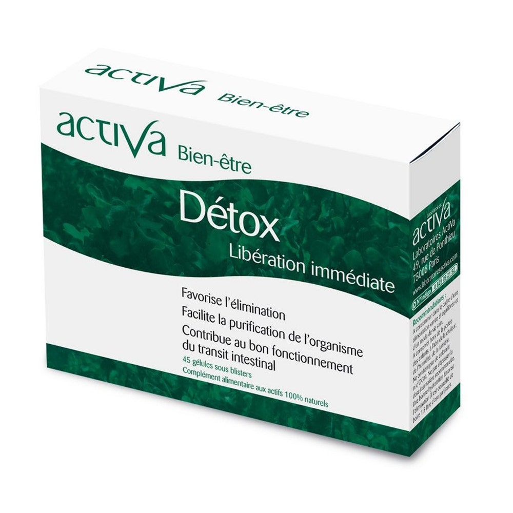 Activa Bienestar Bienestar Detox Liberacion Inmediata 45 Capsulas 45 Gelules