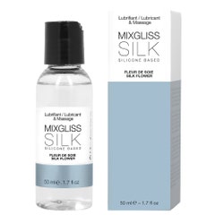 Mixgliss Silk Lubrifiant Et Massage A Base De Silicone Gout Fleur De Soie 50ml