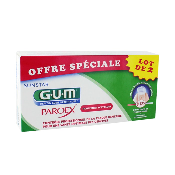 Pasta dentífrica Paroex Tratamiento del ataque 2x75ml Gum