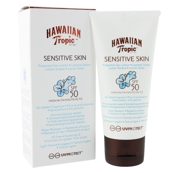 Loción Corporal Sensitive Skin SPF50 90ml Hawaiian Tropic