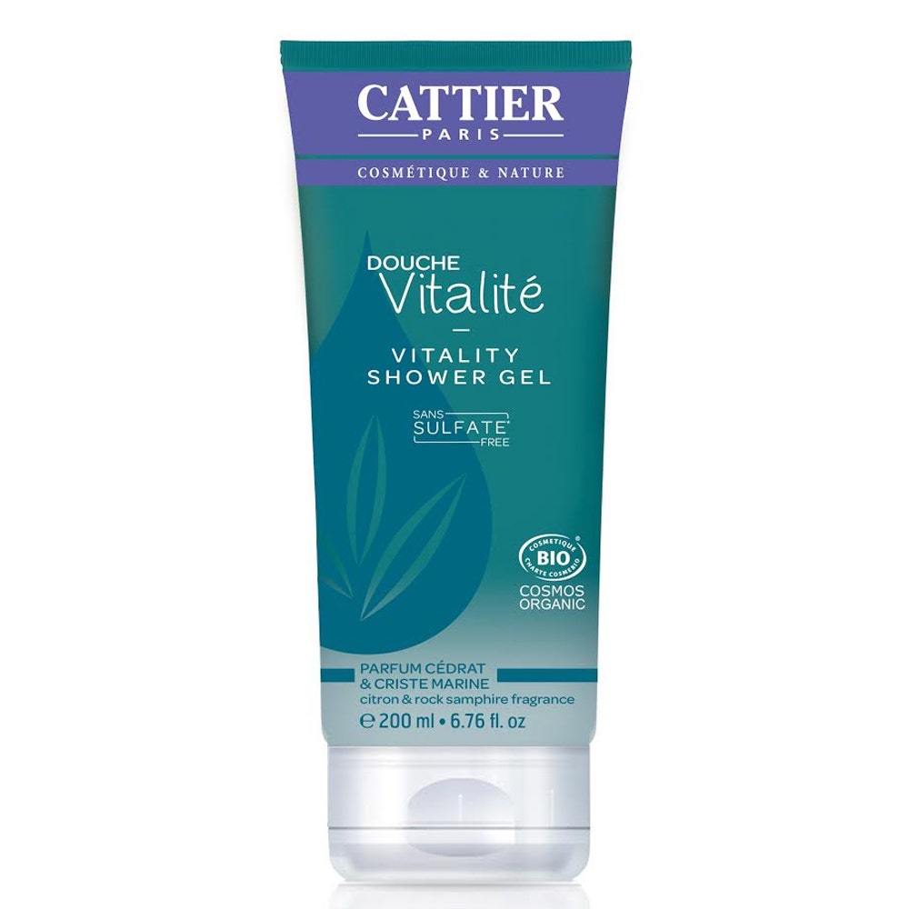 Cattier Gel ducha revitalizante bio cidra e hinojo marino 200ml
