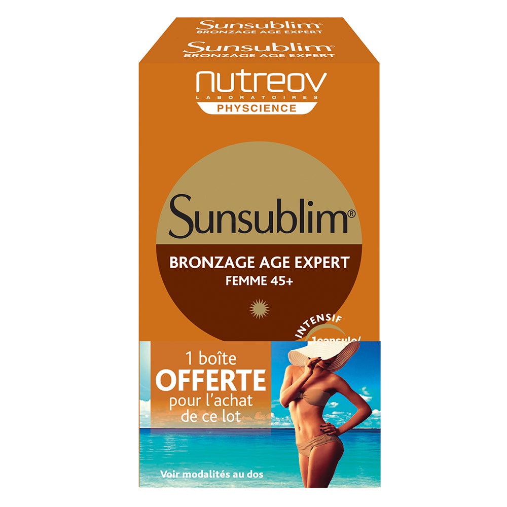 Nutreov Sunsublim Bronceado Age Expert Mujer 45+ 2x28 Capsulas - Easypara