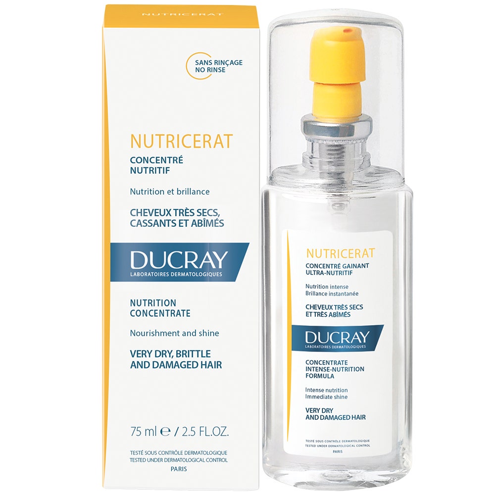 Ducray Concentre Nutritif Cheveux Tres Secs Cassants Et Abimes Cheveux très secs, cassants, abîmés 75ml
