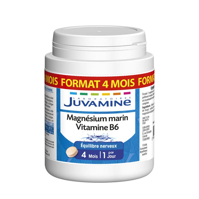 Magnesio marino vitamina B6 120 Comprimidos Juvamine