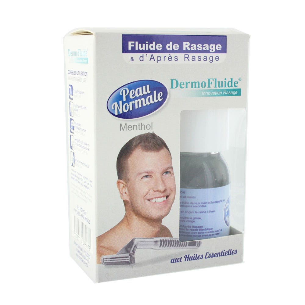 Dermo Fluide Dermofluide Fluido De Afeitado Y Aftershave Con Mentol Pieles Normales 30ml