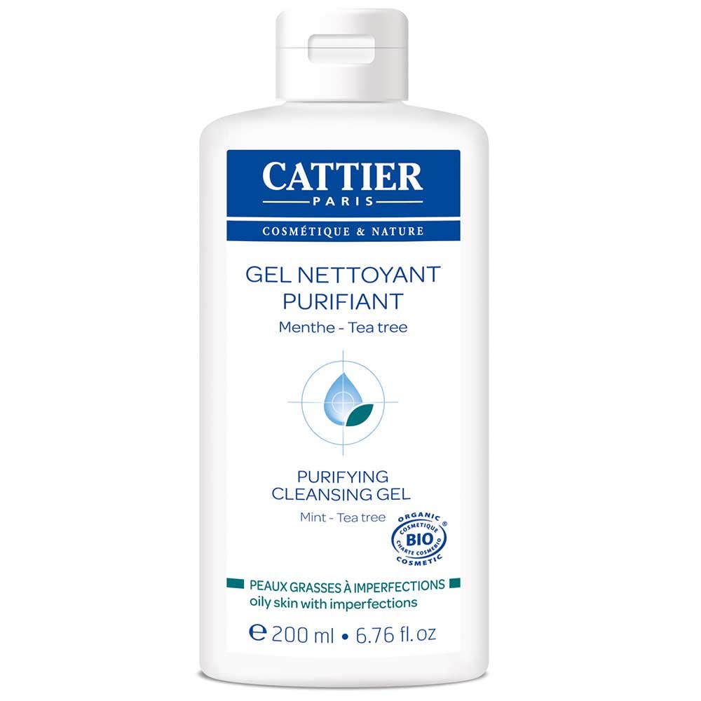 Cattier Gel Limpiador Purificante Para Pieles Grasas Con Imperfecciones Bio 200ml
