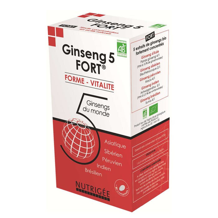 Ginseng 5 Fort 30 Comprimidos Nutrigée