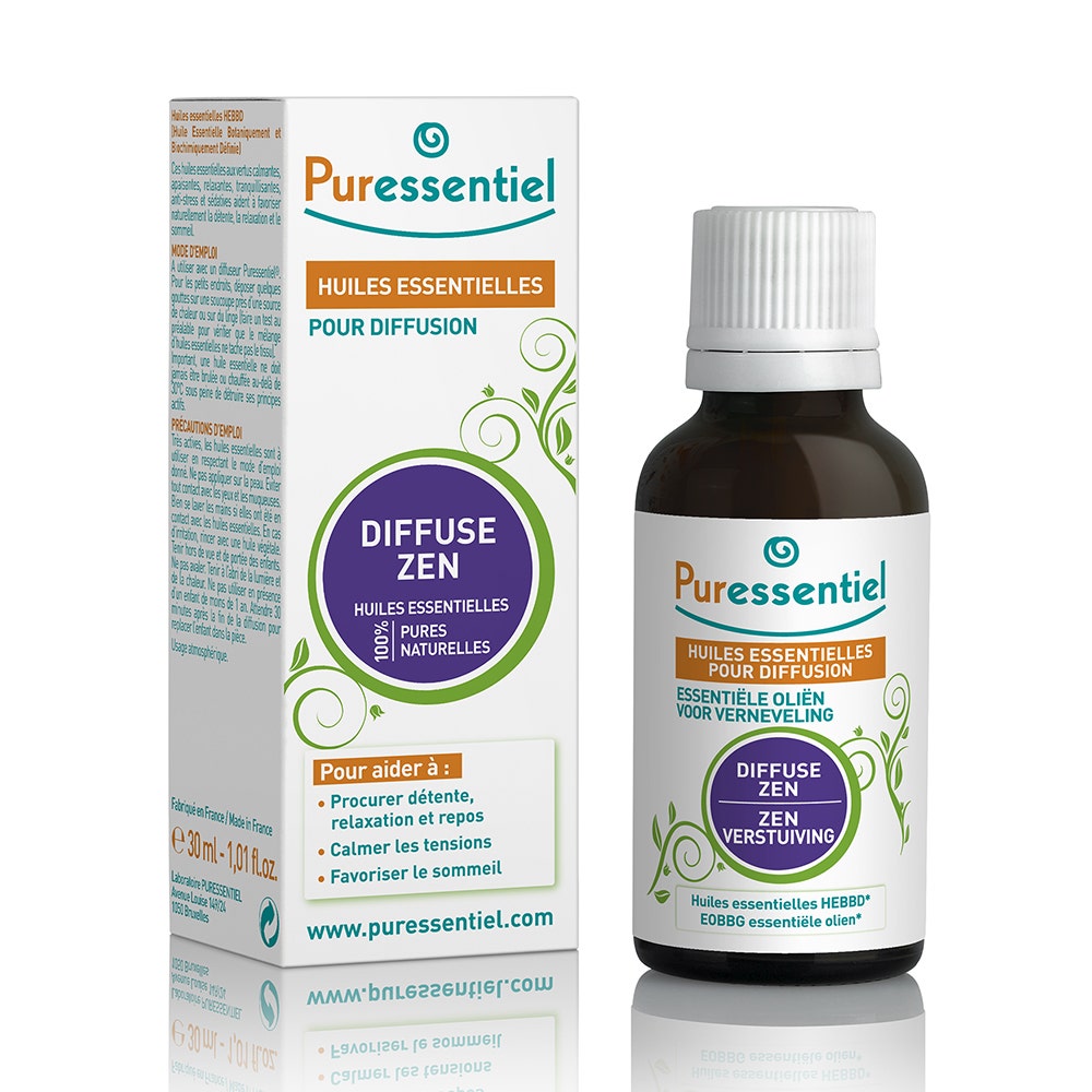 Puressentiel Sueño y Relajación Aceites Esenciales Zen Difusor 30ml