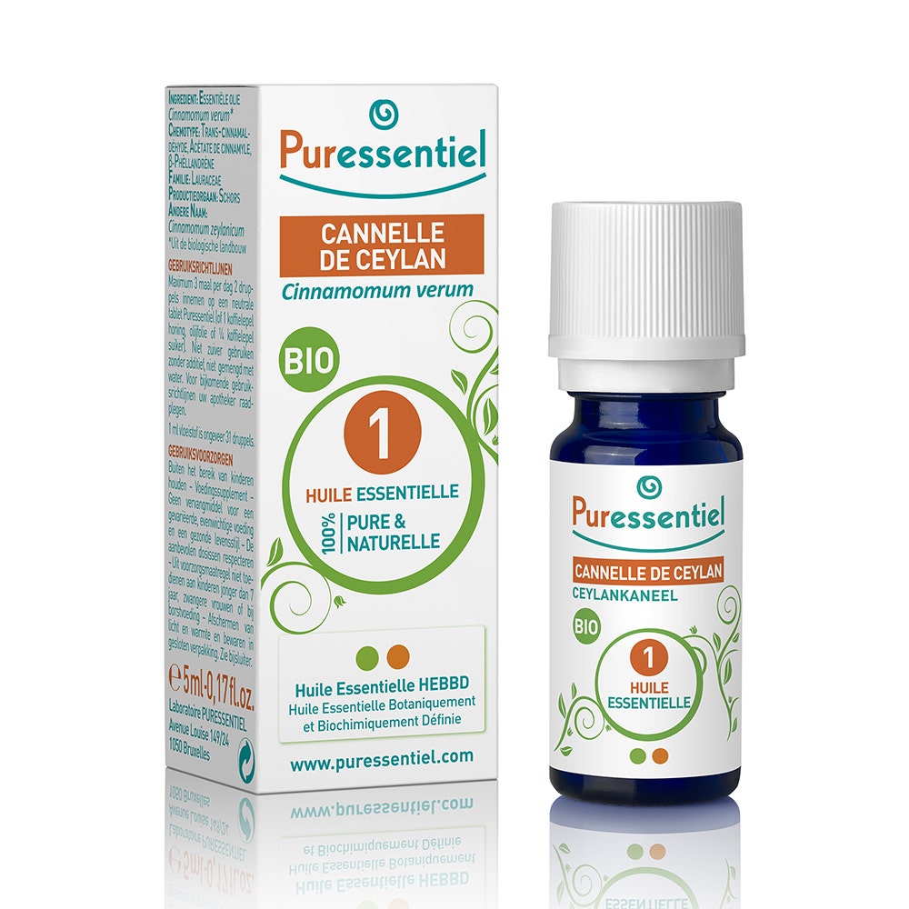 Puressentiel Aceites Esenciales Canela de Ceilán ecológica 5 mg