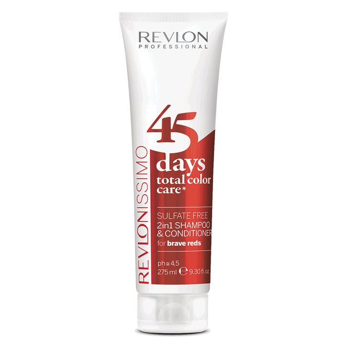 Revlon Professional Revlonissimo 45 Days Color Care Champú y Acondicionador Acondicionador Brave Reds 275 ml