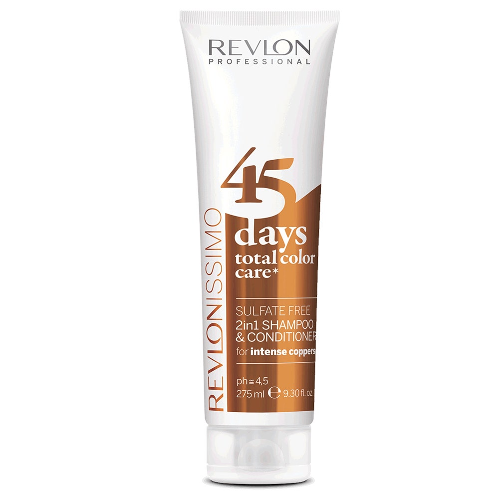 Revlon Professional Revlonissimo 45 Days Color Care Champú y Acondicionador Cobre Intensive 275 ml