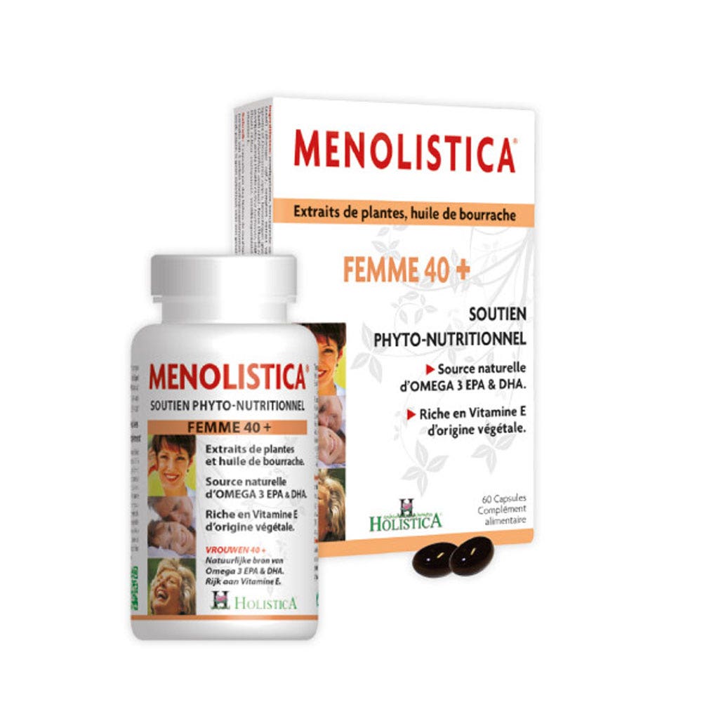 Holistica Menolistica Mujeres 40+ Apoyo Nutricional 60 Cápsulas