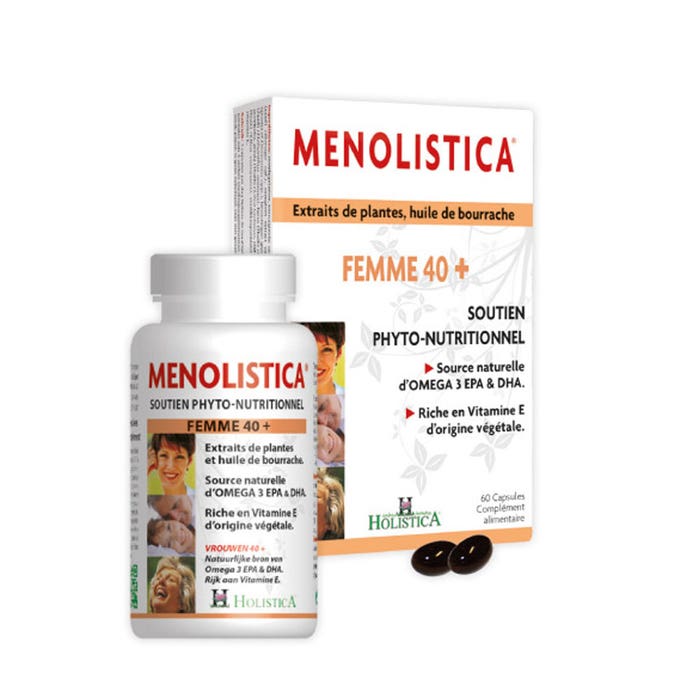 Menolistica Mujeres 40+ Apoyo Nutricional 60 Cápsulas Holistica