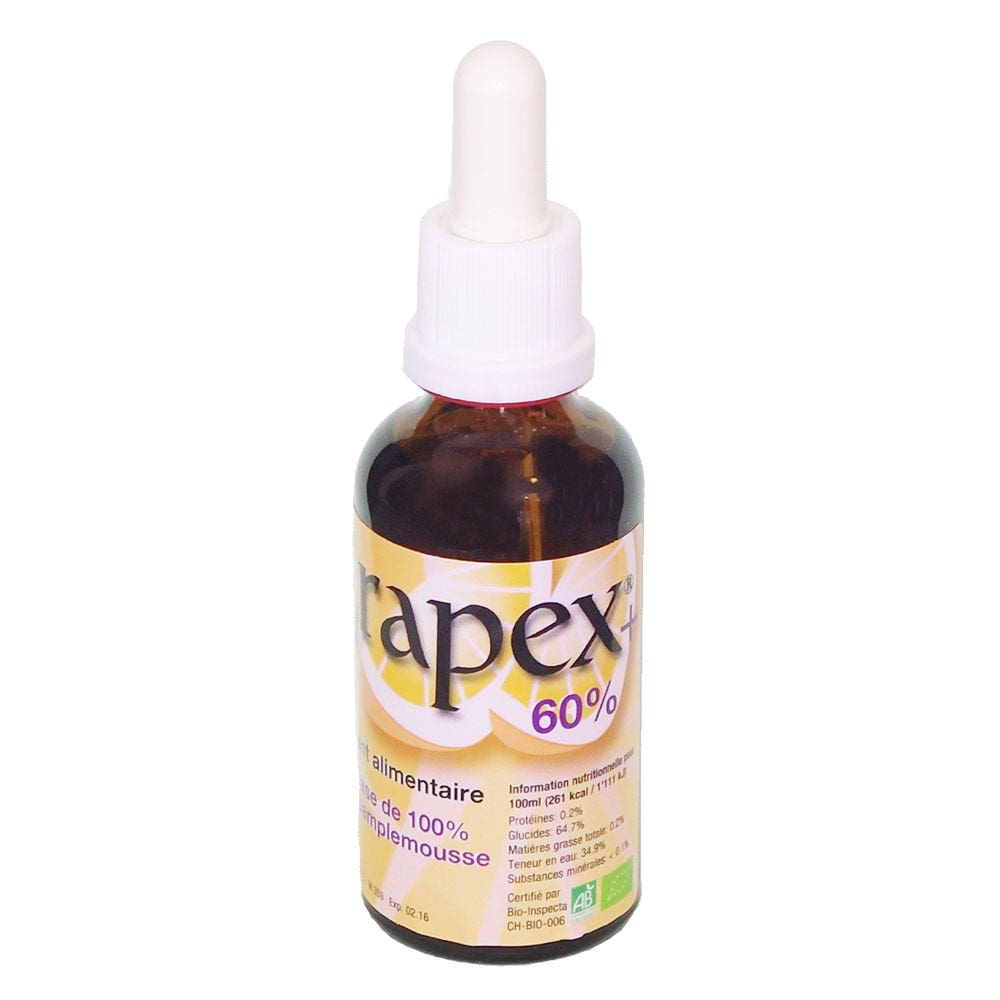 Biograpex Grapex 60% Botella de vidrio ecológico 100 ml