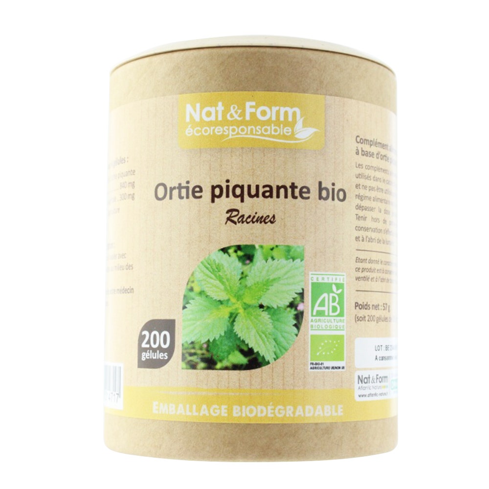 Nat&Form Ortiga Raíz Ecológica 200 Cápsulas