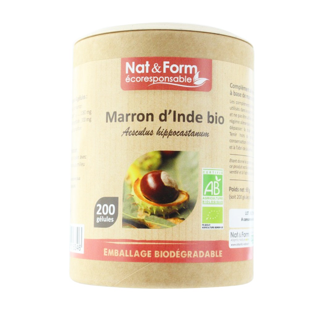 Nat&Form CASTAÑO DE INDIAS BIO 200 cápsulas