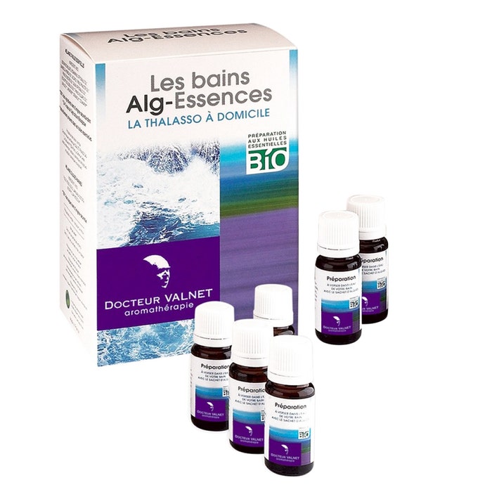 Alg-essences Cofre Para 6 Baños - 6 Bolsitas + 6 Monodosis 6 Sachets + 6 Doses Dr. Valnet
