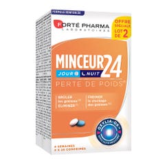 Forté Pharma Minceur 24 Minceur 24 Adelgazar dia/noche 2x28 comprimidos