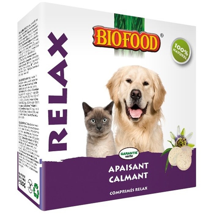 Relax Soothing and Calm para perros y gatos 100 comprimidos Biofood